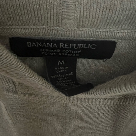 BANANA REPUBLIC high quality beige supima cotton hoodie - Picture 3 of 3